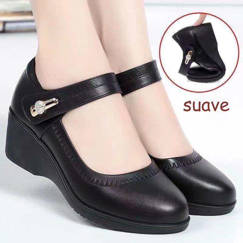 Zapatos de piel de suela blanda de alta calidad