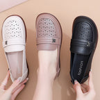 Zapatos de cuero cómodos con suela blanda