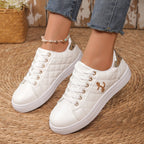Zapatos casuales con cordones y punta redonda