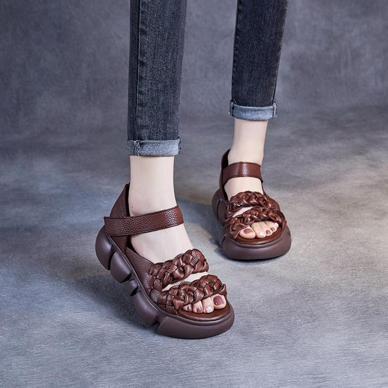Sandalias trenzadas para mujer