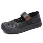 Zapatos de piel de vacuno perforada de grano superior