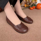 Zapatos ortopédicos de piel cruzada