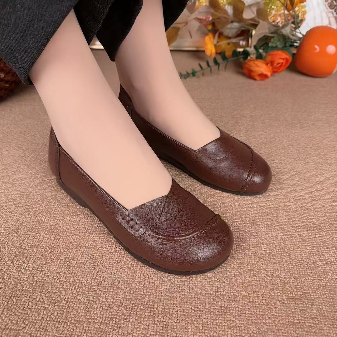 Zapatos ortopédicos de piel cruzada