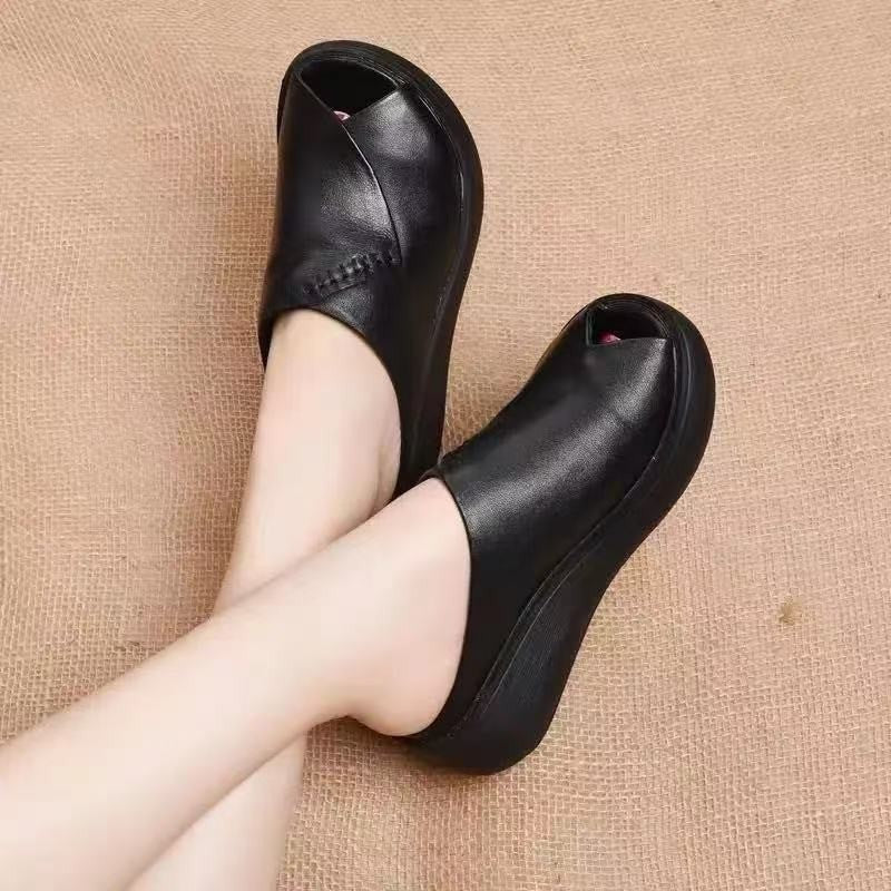Pantuflas ortopédicas de piel auténtica