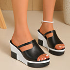 Sandalias de cuña a la moda