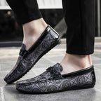 Mocasines de conducir casuales para hombre de suela blanda