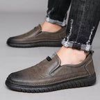 Zapatos casuales de piel suave para hombre