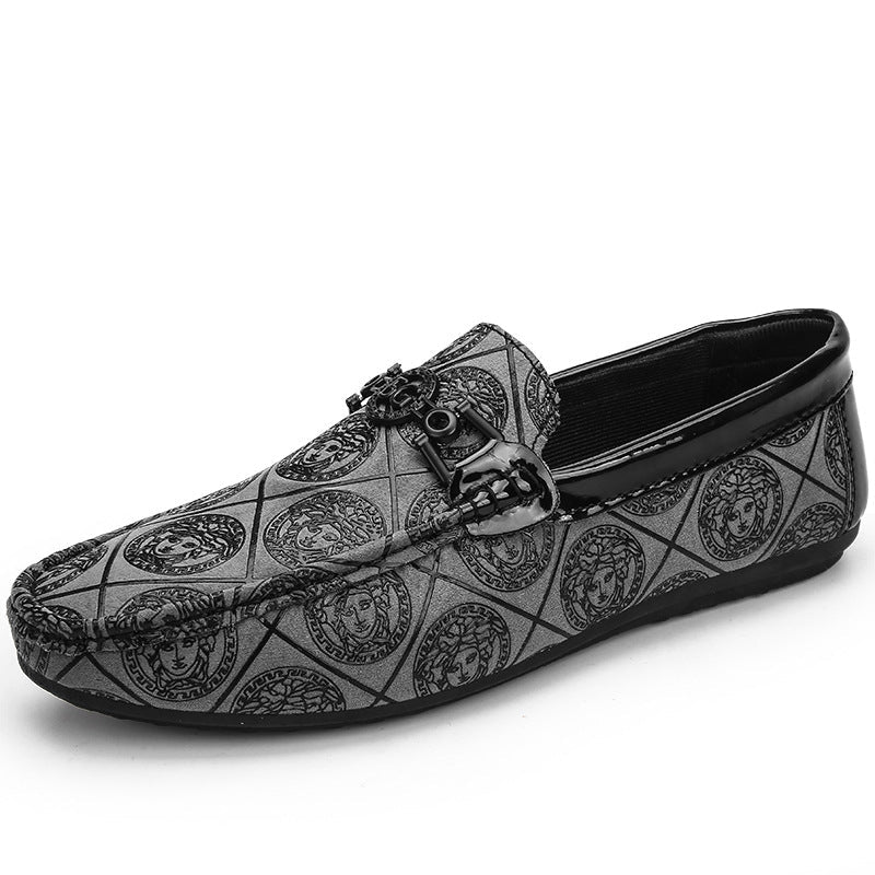 Mocasines de conducir casuales para hombre de suela blanda