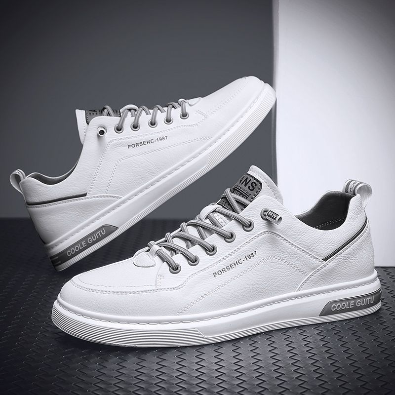 Zapatillas planas blancas para hombre