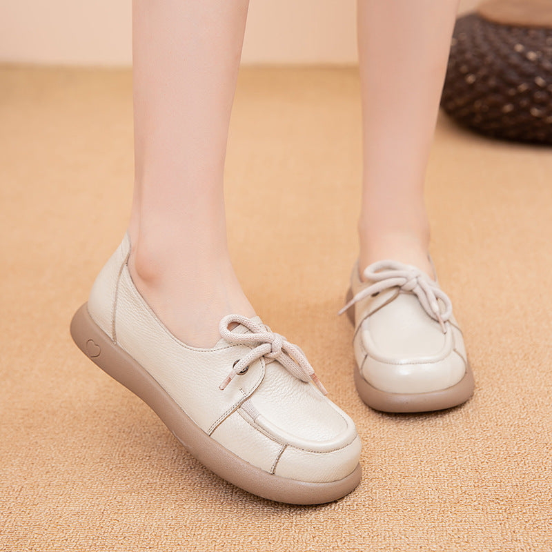 [100% Cuero]zapatos planos