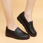 [100% piel de vacuno]Zapatos planos de cuero suave