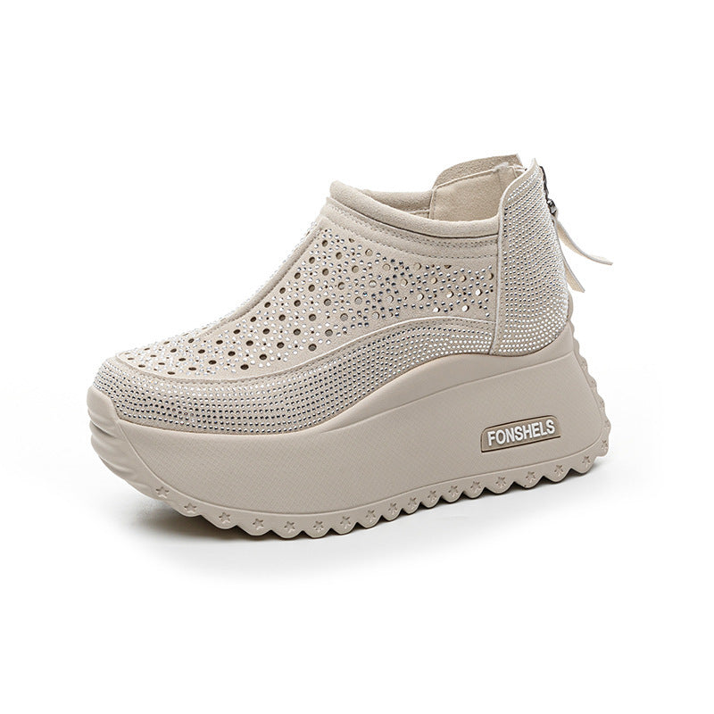 Zapatos casuales huecos elevados