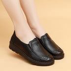 [100% piel de vacuno]Zapatos planos de cuero suave