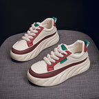 Zapatillas retro de color contrastante
