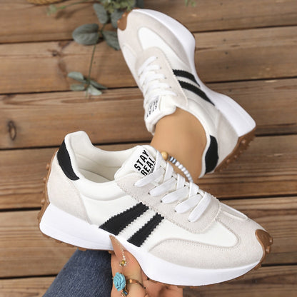 Zapatillas deportivas de mujer con suela gruesa antideslizante