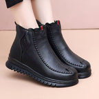Botines de piel suave con forro de lana