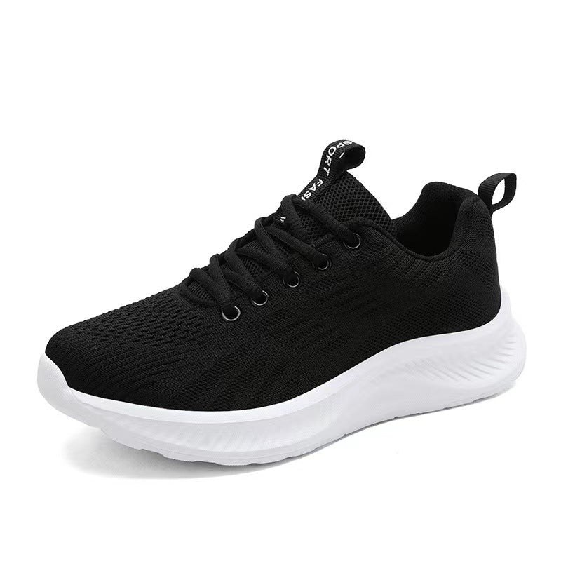 Zapatillas deportivas casuales Flyknit de suela blanda