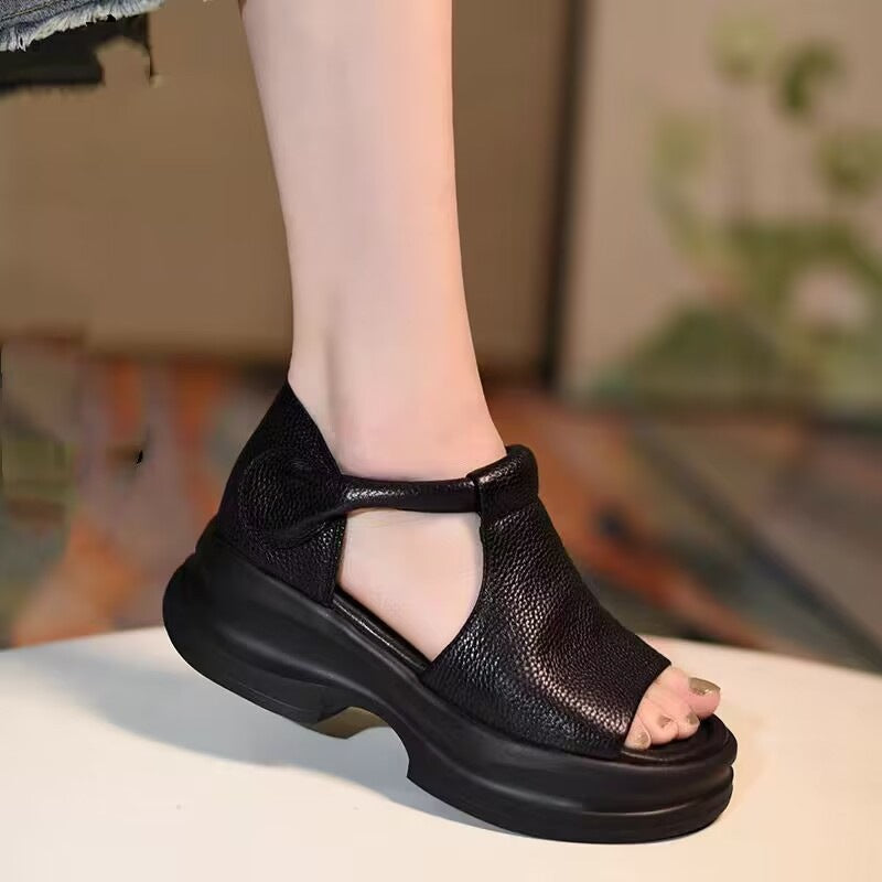 Sandalias de plataforma para mujer que aumentan la estatura