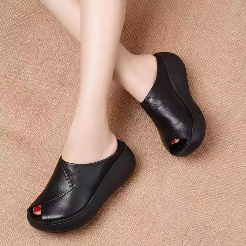 Pantuflas ortopédicas de piel auténtica