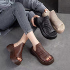 Sandalias de plataforma transpirables