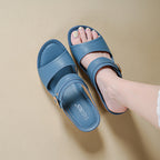 Sandalias de piel genuina con plataforma