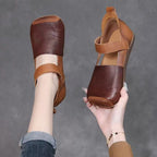 Sandalias cuero suave vintage