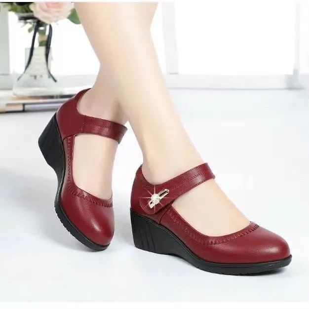 Zapatos de piel de suela blanda de alta calidad