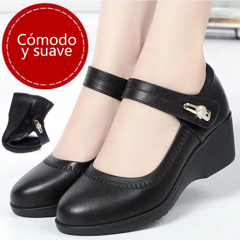 Zapatos de piel de suela blanda de alta calidad