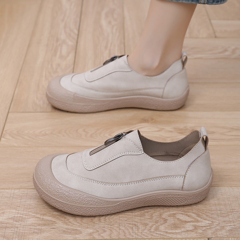 Zapatos ligeros de ante para mujer