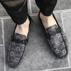 Mocasines de conducir casuales para hombre de suela blanda