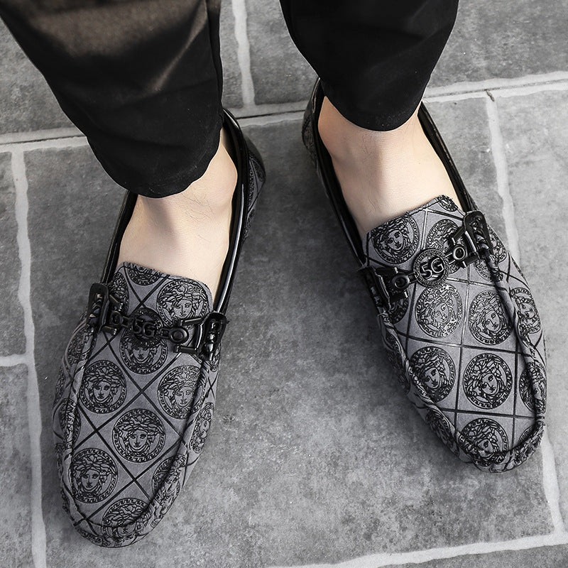 Mocasines de conducir casuales para hombre de suela blanda