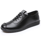 Zapatos cuero suela suave antideslizante