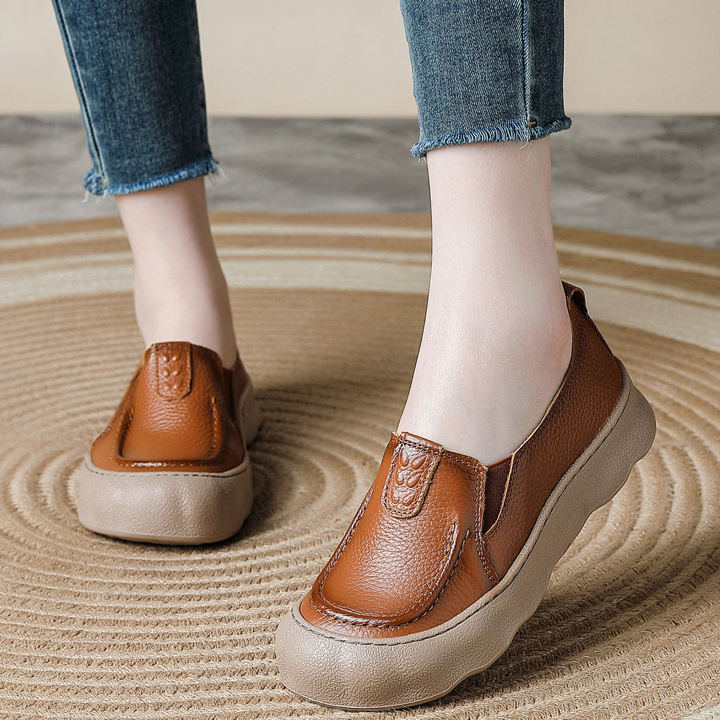 Zapatos de suela blanda 100% de cuero genuino