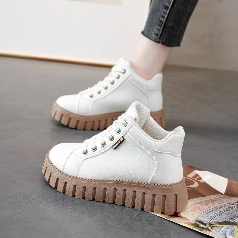Botas Martin de suela gruesa de caña alta para mujer(Nuevo modelo)