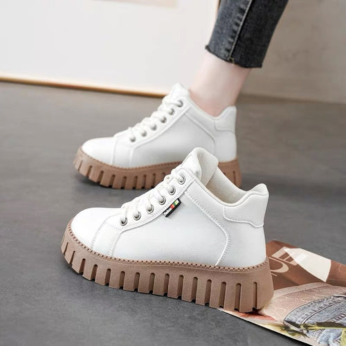 Botas Martin de suela gruesa de caña alta para mujer(Nuevo modelo)