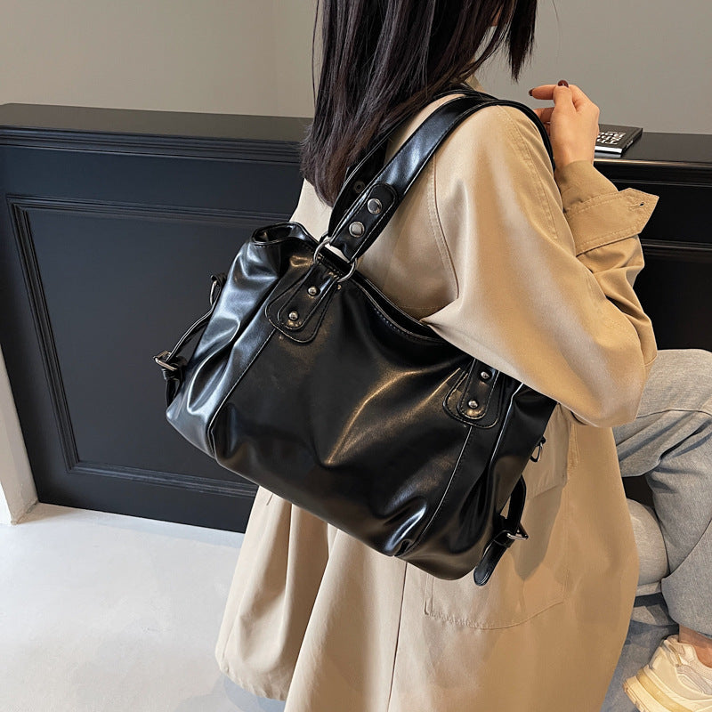 Bolso Negro Grande para Mujer Elegante y Moderno