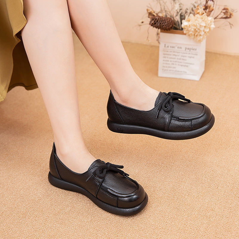 [100% Cuero]zapatos planos