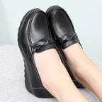 Diversoy™ | Zapatos de piel con tacón de cuña
