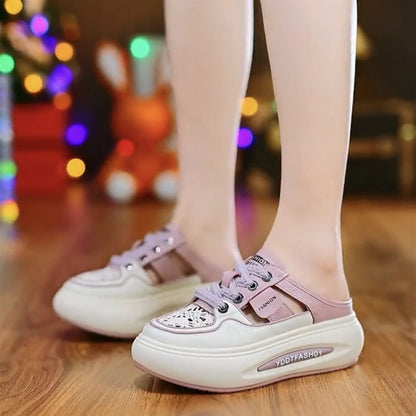 Pantuflas cerradas de suela gruesa