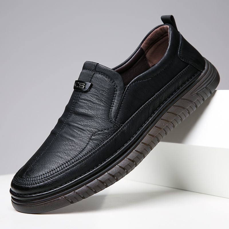 Zapatos casuales de piel suave para hombre