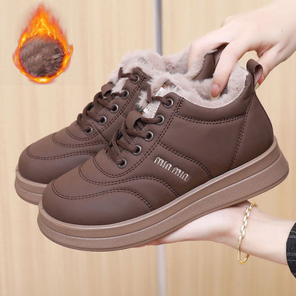 Botas altas de algodón con forro polar antideslizante