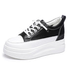 Zapatos de plataforma de cuero