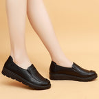 [100% piel de vacuno]Zapatos planos de cuero suave