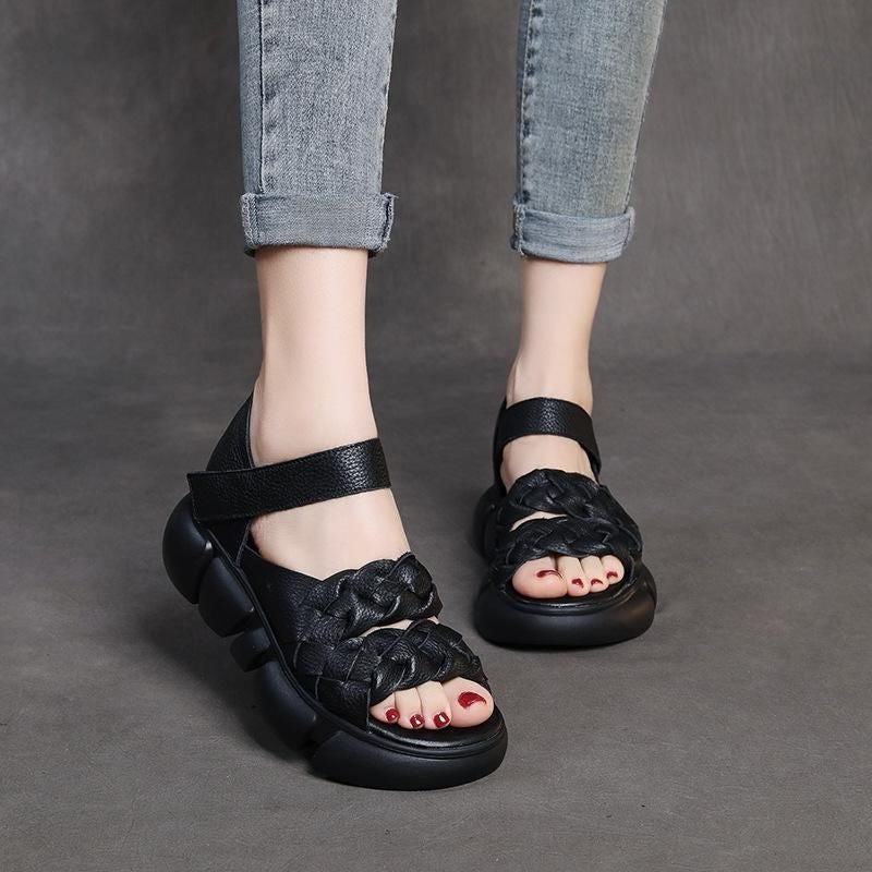 Sandalias trenzadas para mujer