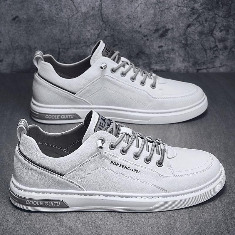 Zapatillas planas blancas para hombre