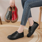 Zapatos de cuero vacuno estilo vintage para mujer