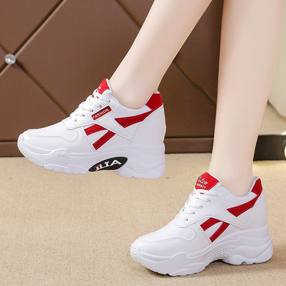 Zapatos casuales ortopédicos de plataforma de cuero