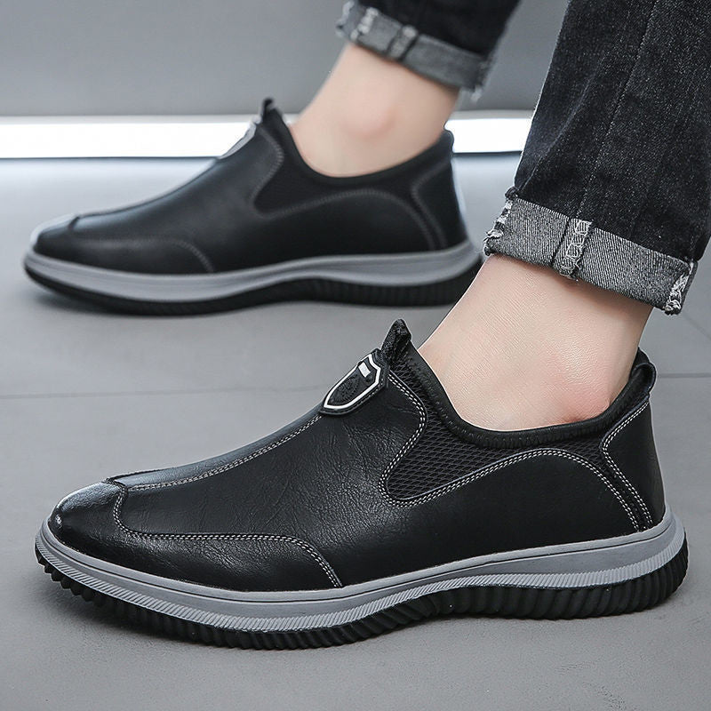 Nuevos zapatos cómodos de piel para hombre