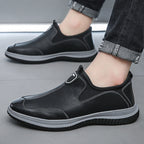 Nuevos zapatos cómodos de piel para hombre