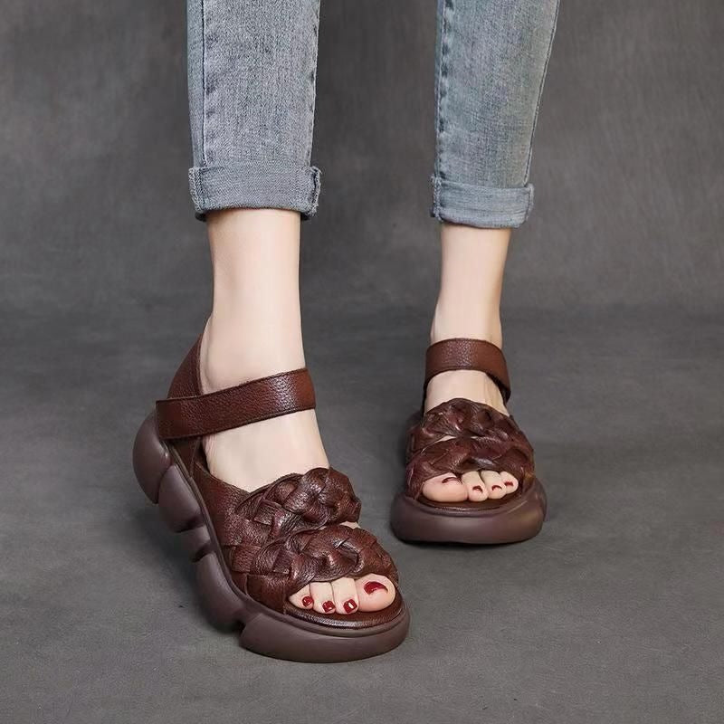 Sandalias trenzadas para mujer
